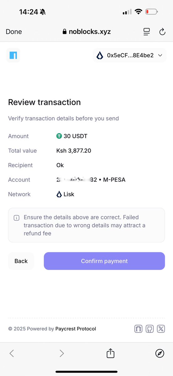 bems (@chiidubem) on Twitter photo .<a href="/paycrest/">Paycrest</a> & <a href="/noblocks_xyz/">noblocks.xyz</a> are now live on <a href="/LiskHQ/">Lisk</a>!
landed in kenya & my first payment was through <a href="/noblocks_xyz/">noblocks.xyz</a>
usdt on lisk to mpesa. perfect! .<a href="/paycrest/">Paycrest</a> & <a href="/noblocks_xyz/">noblocks.xyz</a> are now live on <a href="/LiskHQ/">Lisk</a>!
landed in kenya & my first payment was through <a href="/noblocks_xyz/">noblocks.xyz</a>
usdt on lisk to mpesa. perfect!