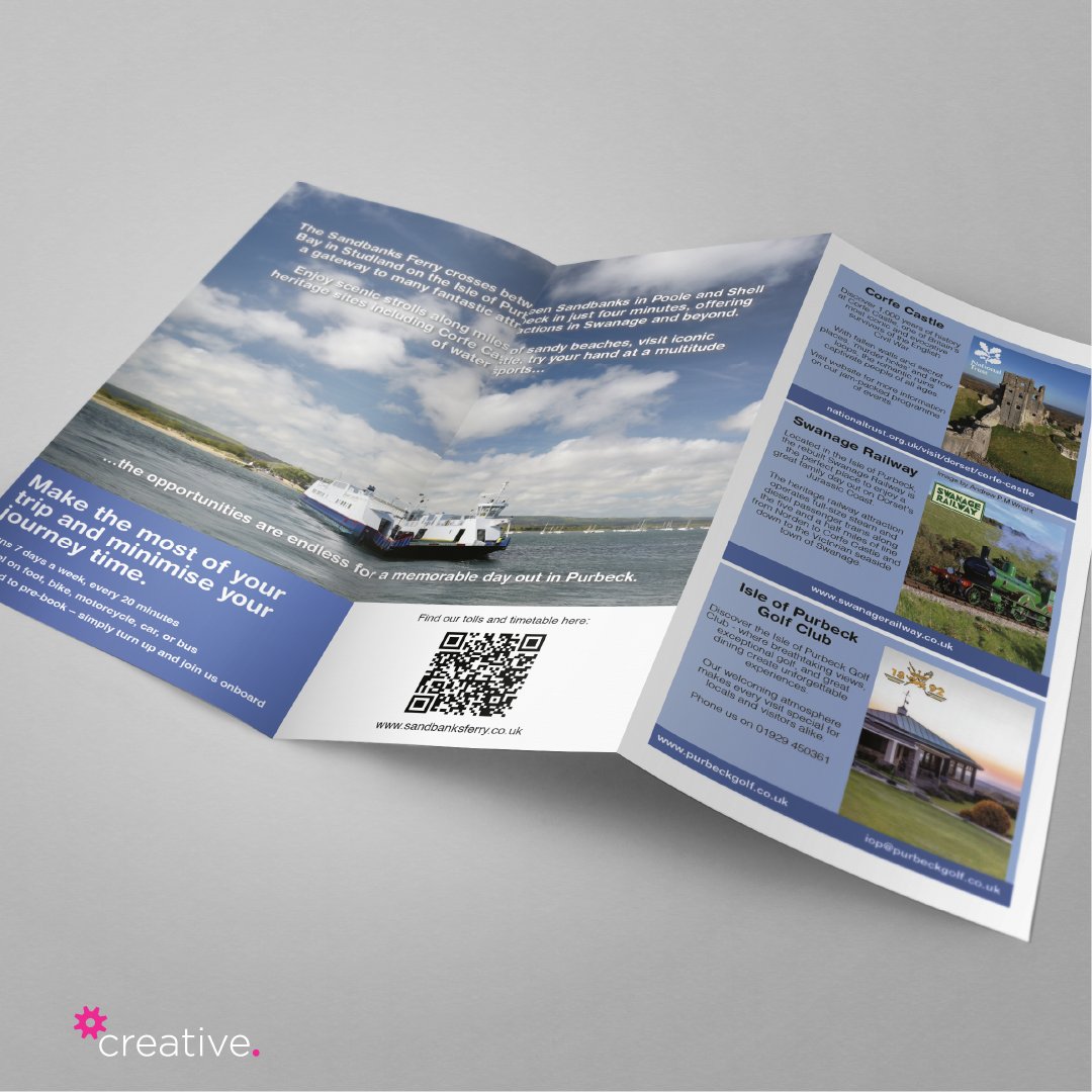 imsGroupUK's tweet photo. We were delighted to be asked to design, print and distribute Sandbanks Ferry promotional flyer with unique codes so the ferry company could track where responses were coming from. 🚢
#FlyerDesign #PrintAndDistribute #DorsetBusiness https://t.co/ySt8EOfrv8