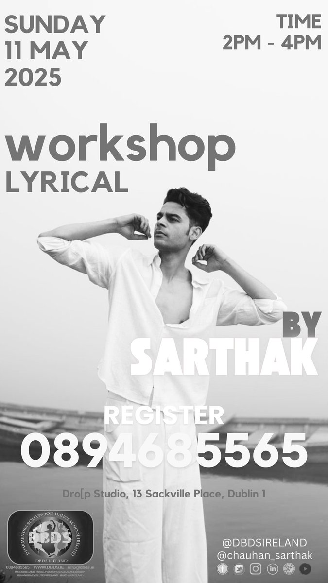 DBDSIRELAND1's tweet image. As per demand.
We are Back with our #intermediate workshop
Bollywood music

Experience something Different 💥
@chauhan_sarthak @dbdsireland
11th May 2025 Sunday 
@atdropstudios
2pm To 4pm 

📞For Registration whatsapp 0894685565
‼️Limited spots‼️. Book Now &amp;amp;

#workshop #bollywood