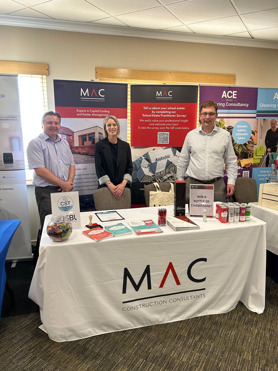 mac_consulting_'s tweet photo. MAC's Jonathan Jones, Danielle Colston, and Nicholas Jakes are set up at the EdExec West Midlands Live in West Bromwich.

If you are attending and have any questions about MAC's work in the education sector nationally, be sure to stop by the MAC stand to chat!

#EdExec https://t.co/zf9WbgHsQK