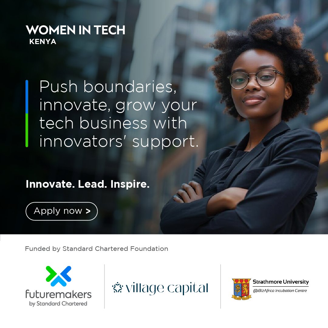 oppsforafricans's tweet photo. The Standard Chartered Futuremakers Women In Tech (WIT) Kenya Accelerator Cohort 8 for Women-led Business. @StanChartKE @villagecapital @StrathU #SCWomenInTech #Kenya https://t.co/MoFIn0UQNm https://t.co/aNNSBDLkas