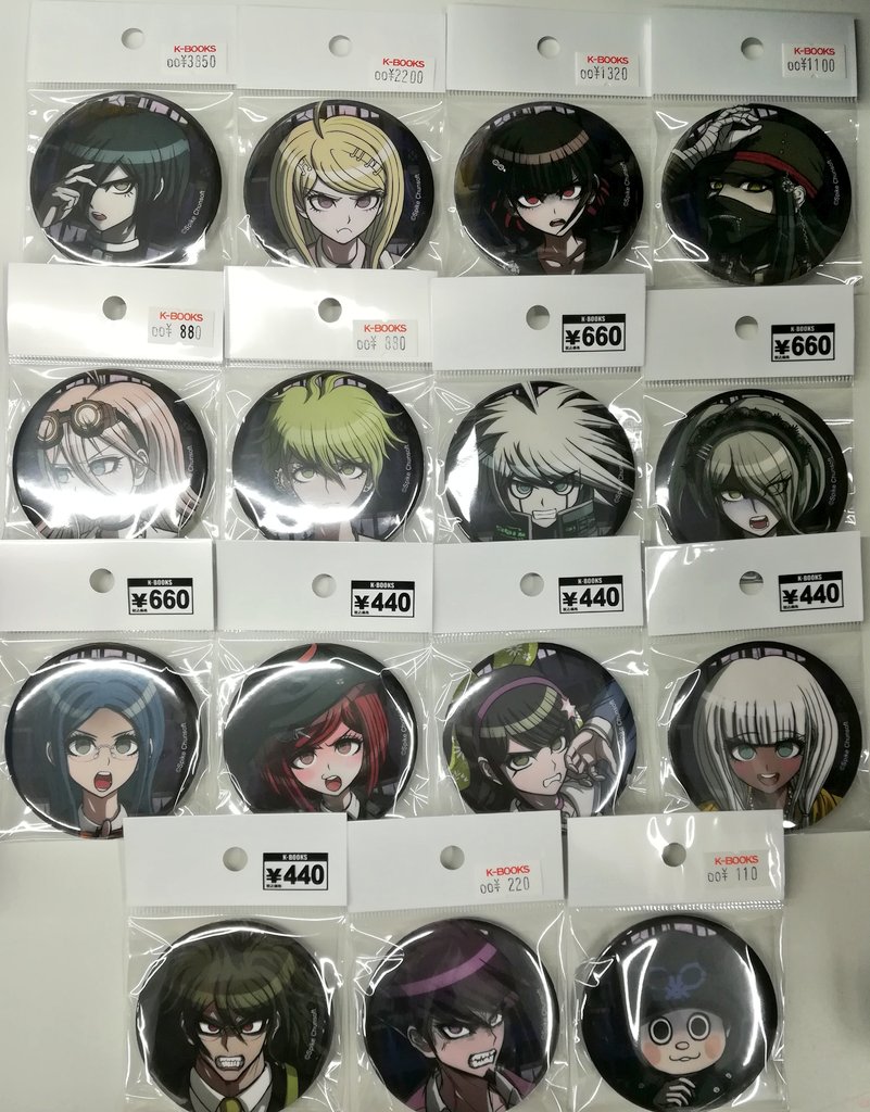 入荷情報】 ダンガンロンパ エビテン 缶バッジまとめて入荷しました