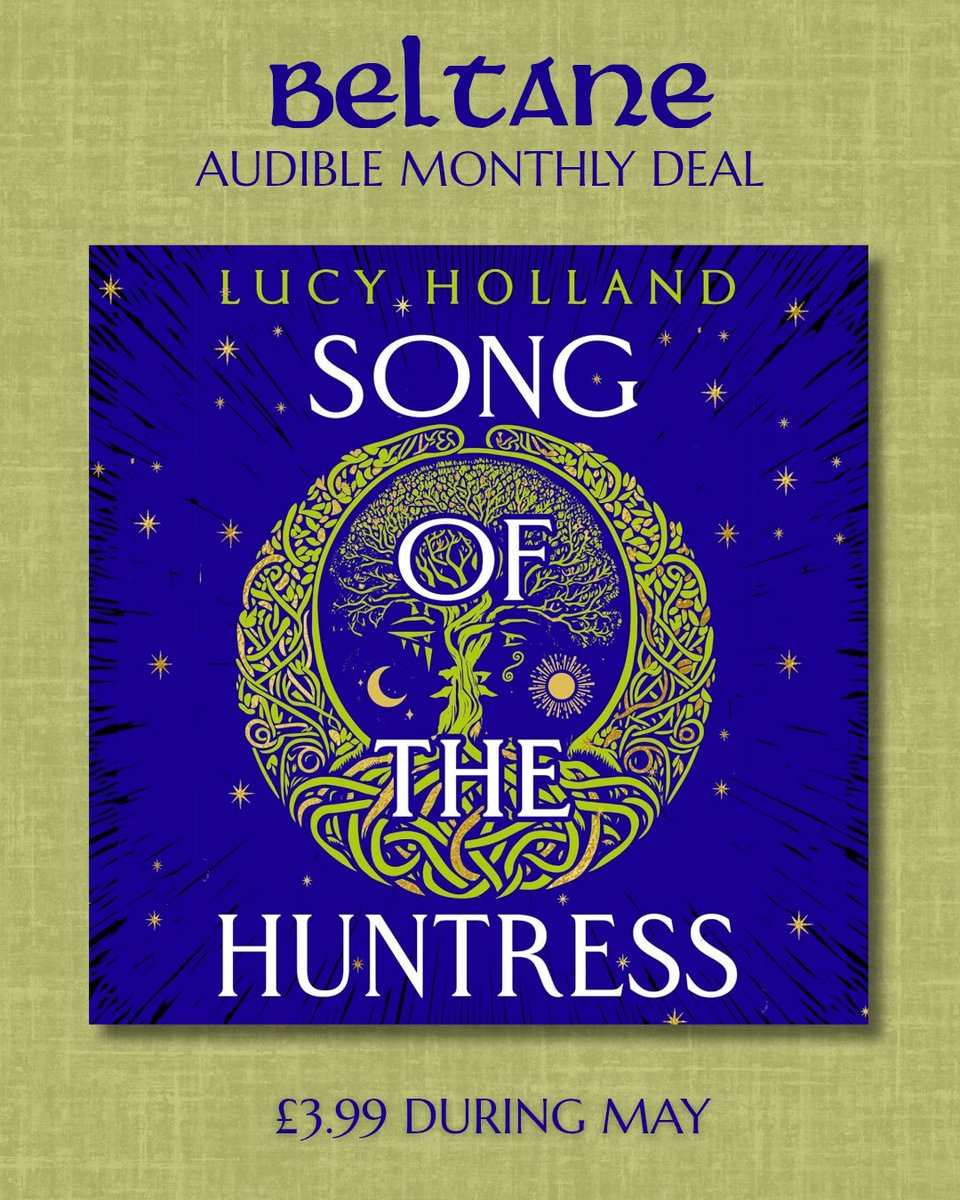 The audiobook of Song of the Huntress narrated by none other than the incredible Kristin Atherton is on sale for just £3.99 the whole month of May!

Beltane blessings upon you all 🌸🔥