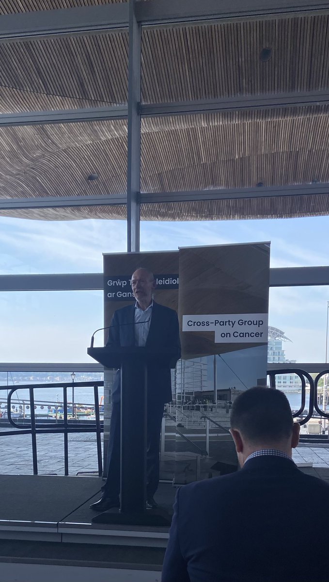 John Griffith MS opening the Cross Party Group event focussing  on collaboration to beat cancer <a href="/SeneddWales/">Welsh Parliament</a> <a href="/CRUKCymru/">Cancer Research UK in Wales</a>
