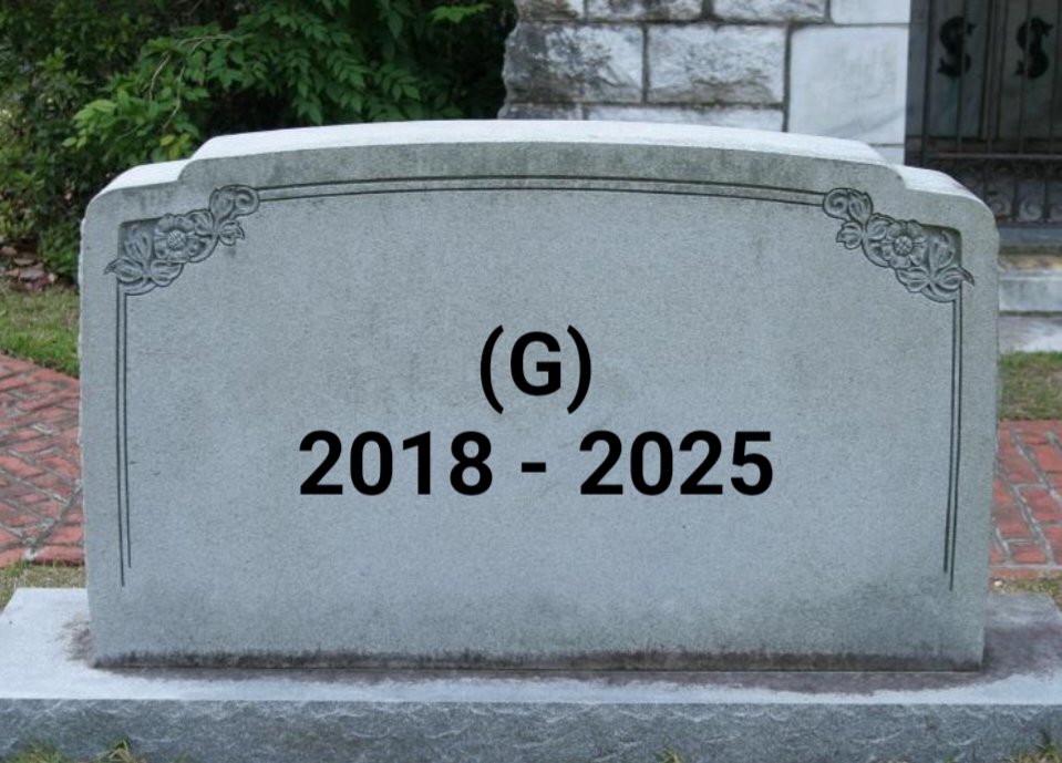 You will be missed (G), thanks for being with us all these years