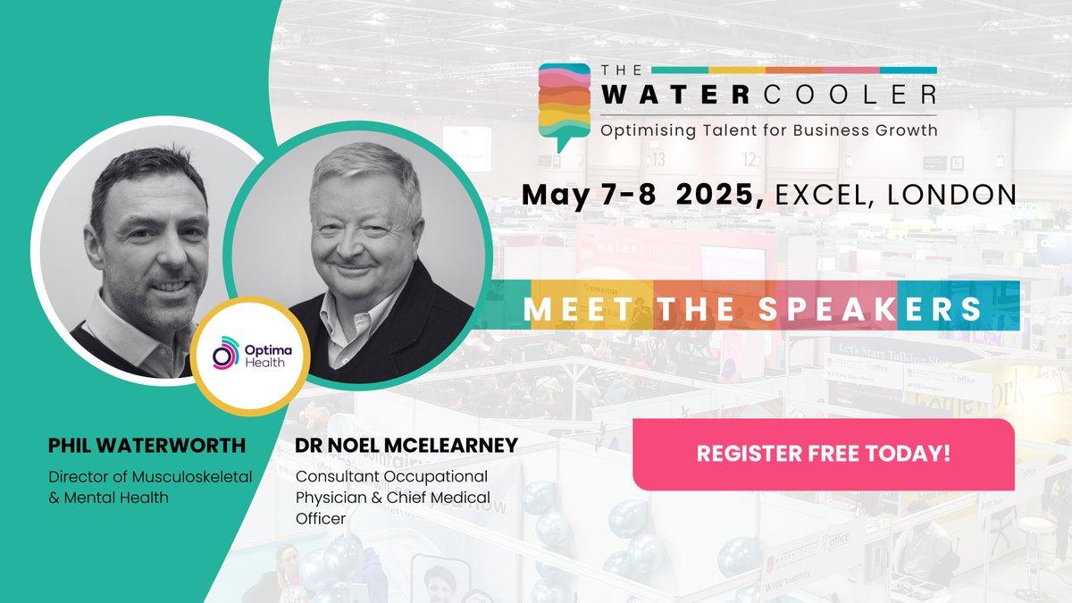 Noel &amp; Phil will be breaking down the economic impact of poor health, how to identify potential OH risks and implement effective interventions that create a positive work environment at the: watercoolerevent.com
#Watercooler2025 #BusinessStrategy #WorkplaceWellness