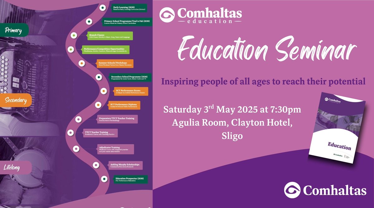 Comhdháil an Chomhaltais 2025

We have an exciting weekend planned of céilithe, sessions, lectures, recitals, panel discussions and much more.