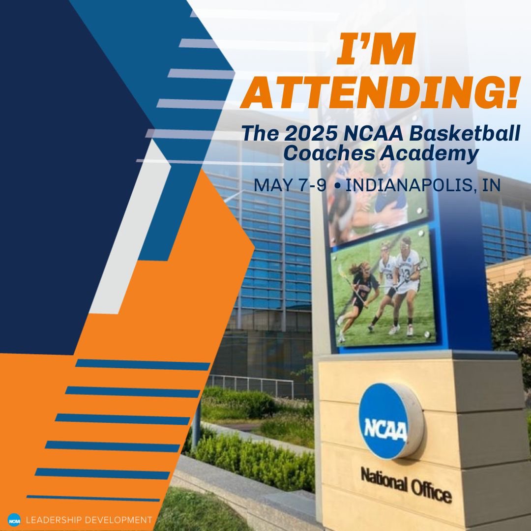 Growth, Leadership, and Purpose — Blessed to be selected to attend the 2025 NCAA Basketball Coaches Academy. ✨
•
#ncaalearnlead