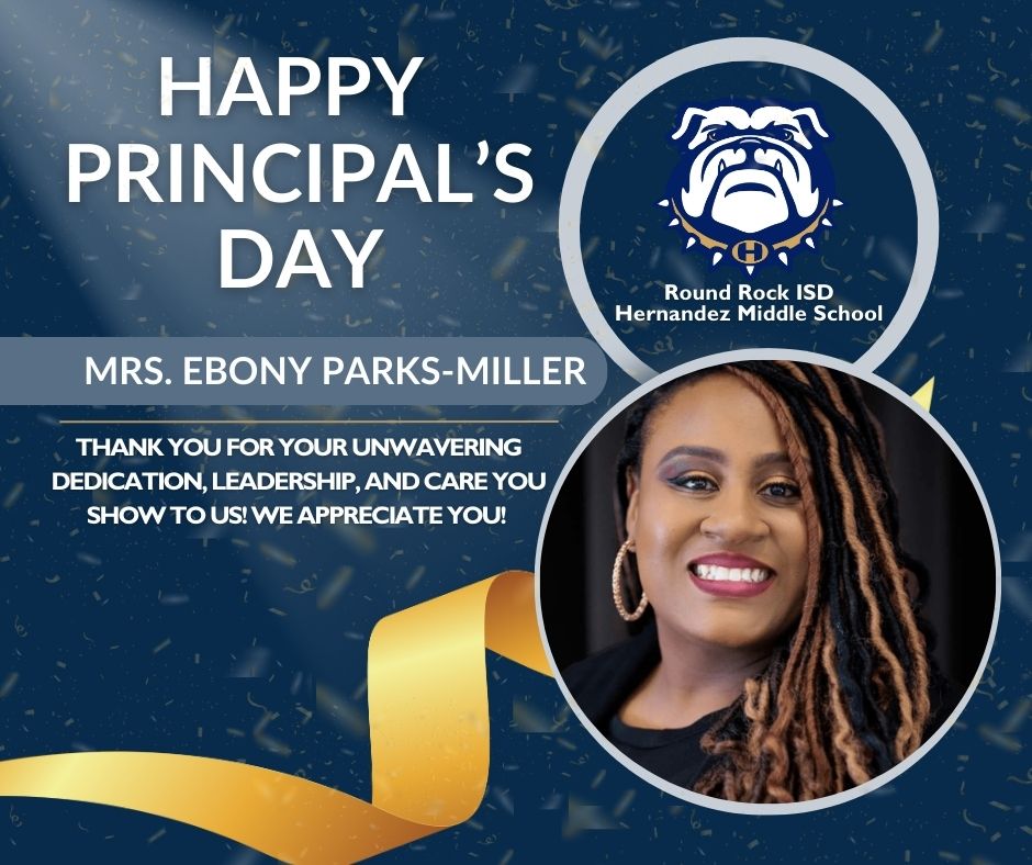 1. Happy Principal's Day! 📷
Today we celebrate the incredible leadership of our middle school principal, Mrs. Ebony Parks-Miller whose dedication, vision, and heart make a lasting impact every single day.