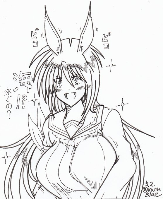 そろそろあたたかくなってきたので泳ぎに行きたいさっちんです。『海』や『プール』といった単語に反応してウサ耳が生えます。 