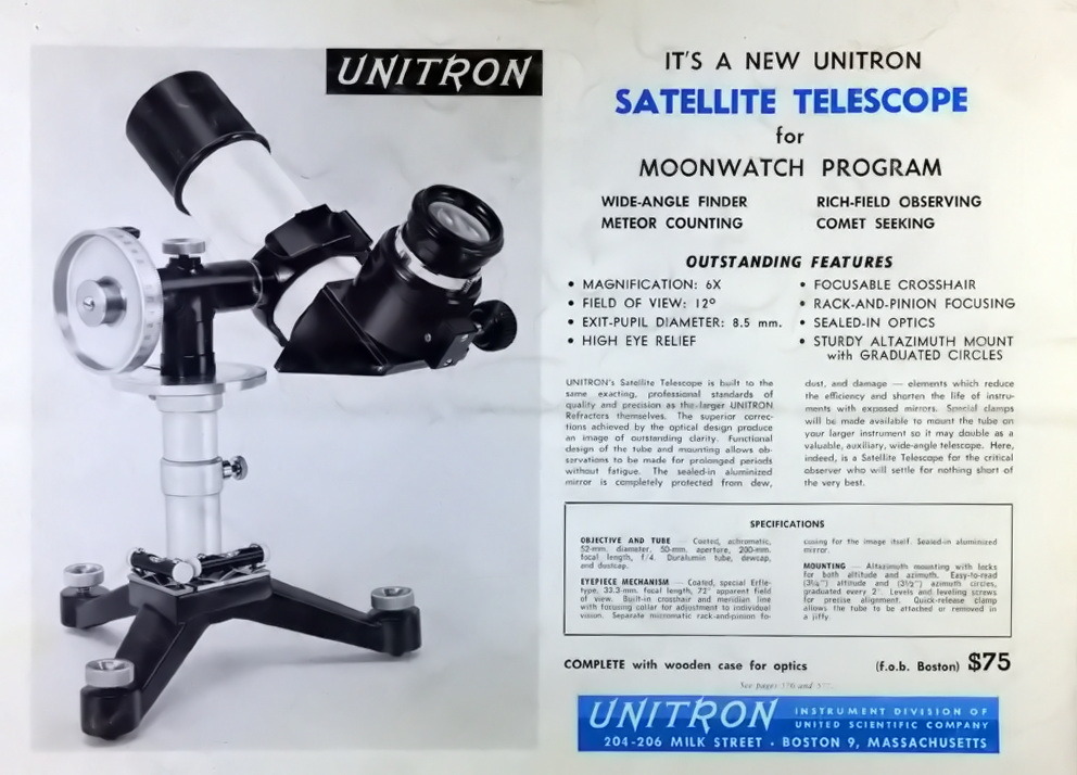 Nisseboxx's tweet image. MOONWATCH PROGRAM

Sky and Telescope -September 1958  #Unitron #ad #reklam