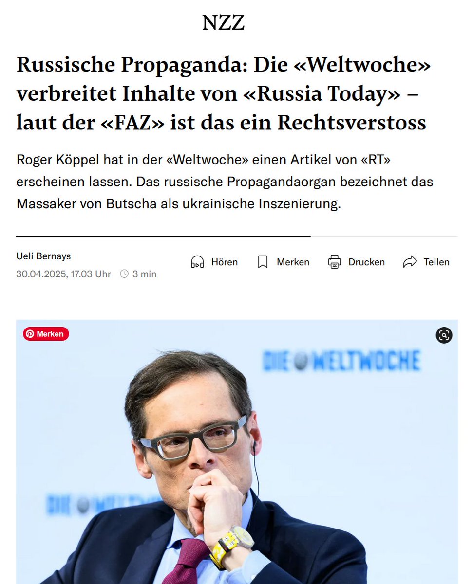 Es ist ihnen nichts mehr peinlich: Die <a href="/faznet/">Frankfurter Allgemeine</a> verbreitet einen Brunz, und die <a href="/NZZ/">NZZ</a> nimmt ihn gierig auf. Vom Hörensagen lernt man lügen.