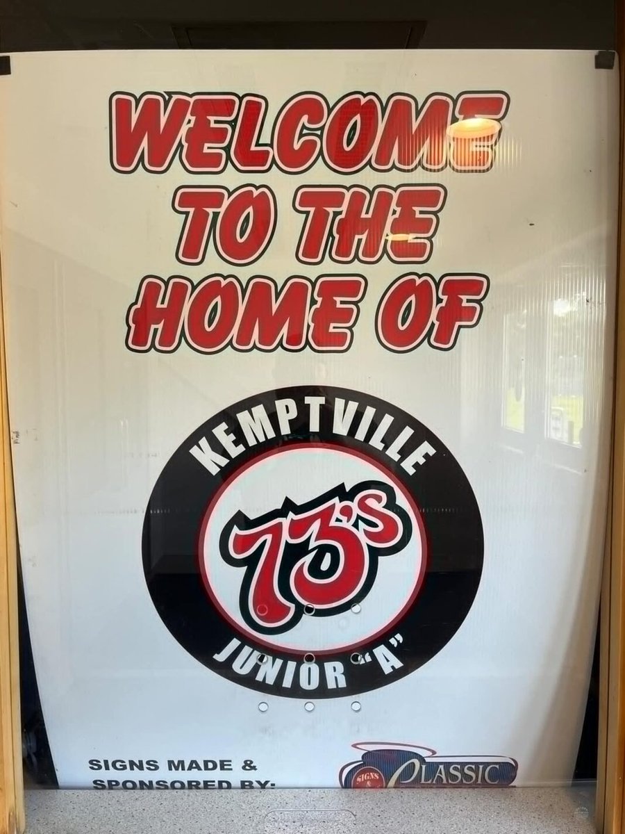 Kemptville 73's holding prospects camp this weekend:
rb.gy/i4o3zk