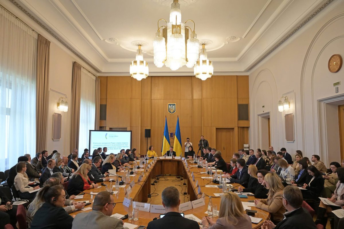 Ministry of Social Policy of Ukraine (@minsocua) on Twitter photo Bringing every child home is our duty.
Russia still illegally holds thousands of Ukrainian children. At a joint meeting of <a href="/BringKidsBackUA/">Bring Kids Back UA</a> & <a href="/MFA_Ukraine/">MFA of Ukraine 🇺🇦</a> Rights Council, we discussed coordination to return, support & protect each child. Bringing every child home is our duty.
Russia still illegally holds thousands of Ukrainian children. At a joint meeting of <a href="/BringKidsBackUA/">Bring Kids Back UA</a> & <a href="/MFA_Ukraine/">MFA of Ukraine 🇺🇦</a> Rights Council, we discussed coordination to return, support & protect each child.