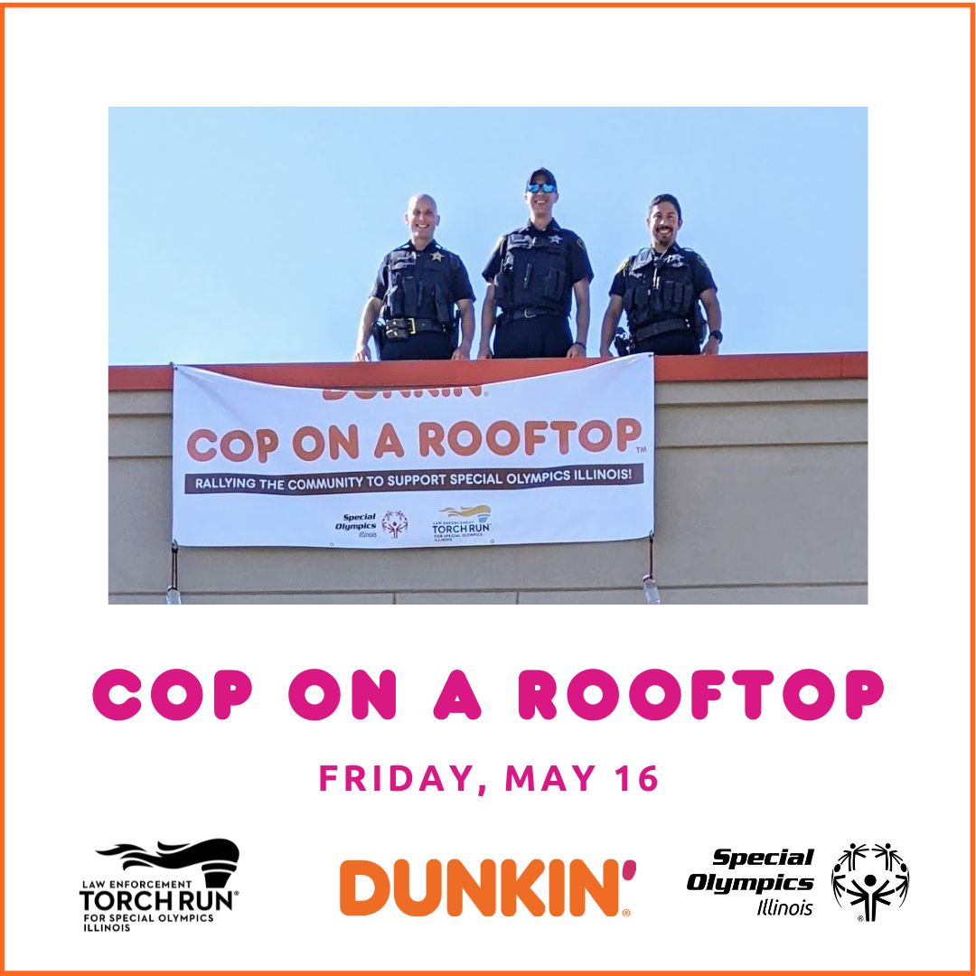 On Friday, May 16, from 5 a.m. until noon at Dunkin’ (7847 W 95th Street), representatives from the Hickory Hills Police Department will be collecting money that goes directly to support programming for Special Olympics athletes across the state.