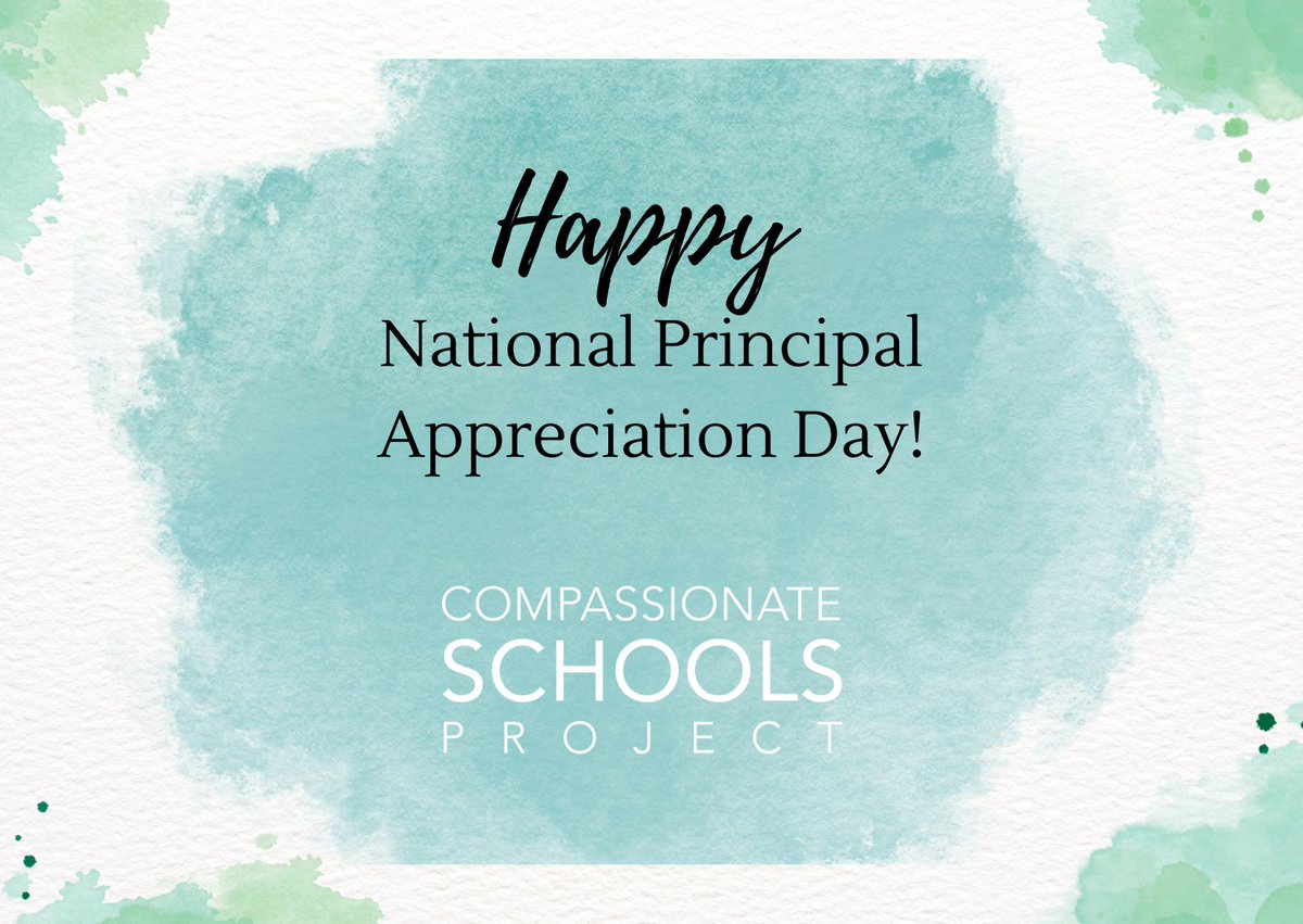 Happy National School Principal Day!
