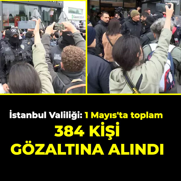 gazetececom's tweet photo. İstanbul Valiliği: 1 Mayıs'ta toplam 384 kişi gözaltına alındı
https://t.co/9y6vlUO0uw https://t.co/6f7ErcjE5U