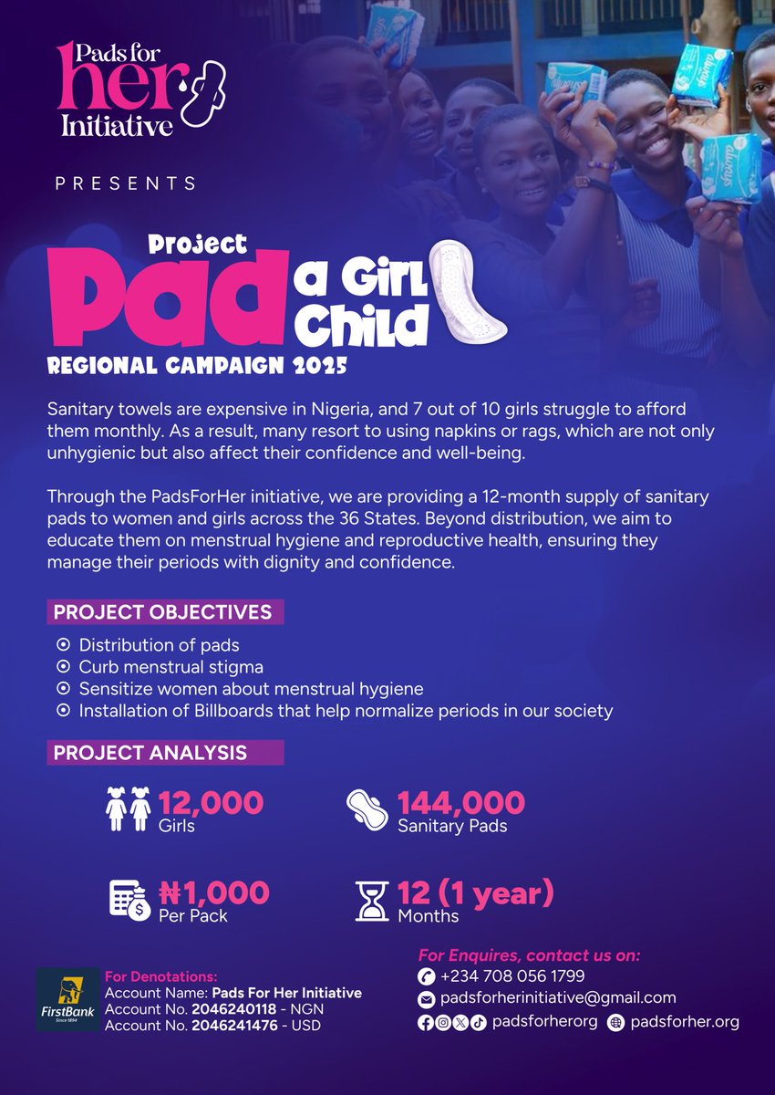 Padsforherorg's tweet image. Hi Paddies
Happy New Month!
May this month bring you peace, strength, and soft days.
Remember you&apos;re powerful, loved, and never alone in your cycle.
#PadsForHer #EndPeriodPoverty #MenstrualHealth #HerCycleSeries #BeyondHerCycle