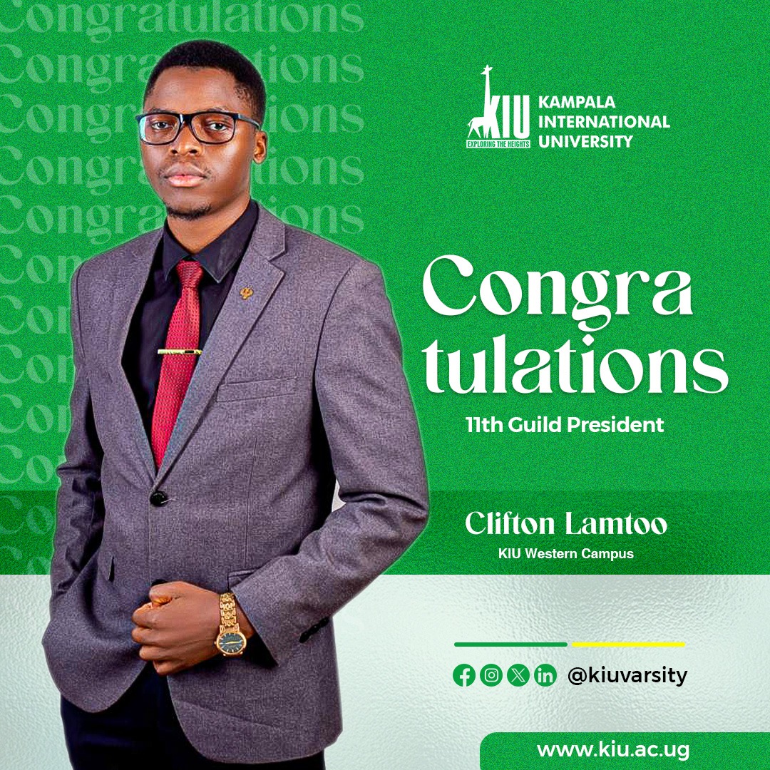 AMSKIU Official (@amskiu_official) on Twitter photo #WhatAPRILOffered
Congratulations H.E Clifton Lamtoo George MBChB for your new role as a guild President of the Mighty <a href="/kiuvarsity/">Kampala International University</a> Western Campus. <a href="/AMSKIU_Official/">AMSKIU Official</a> is really Proud!
#EyesOnThePrize #WhatAPRILOffered
Congratulations H.E Clifton Lamtoo George MBChB for your new role as a guild President of the Mighty <a href="/kiuvarsity/">Kampala International University</a> Western Campus. <a href="/AMSKIU_Official/">AMSKIU Official</a> is really Proud!
#EyesOnThePrize