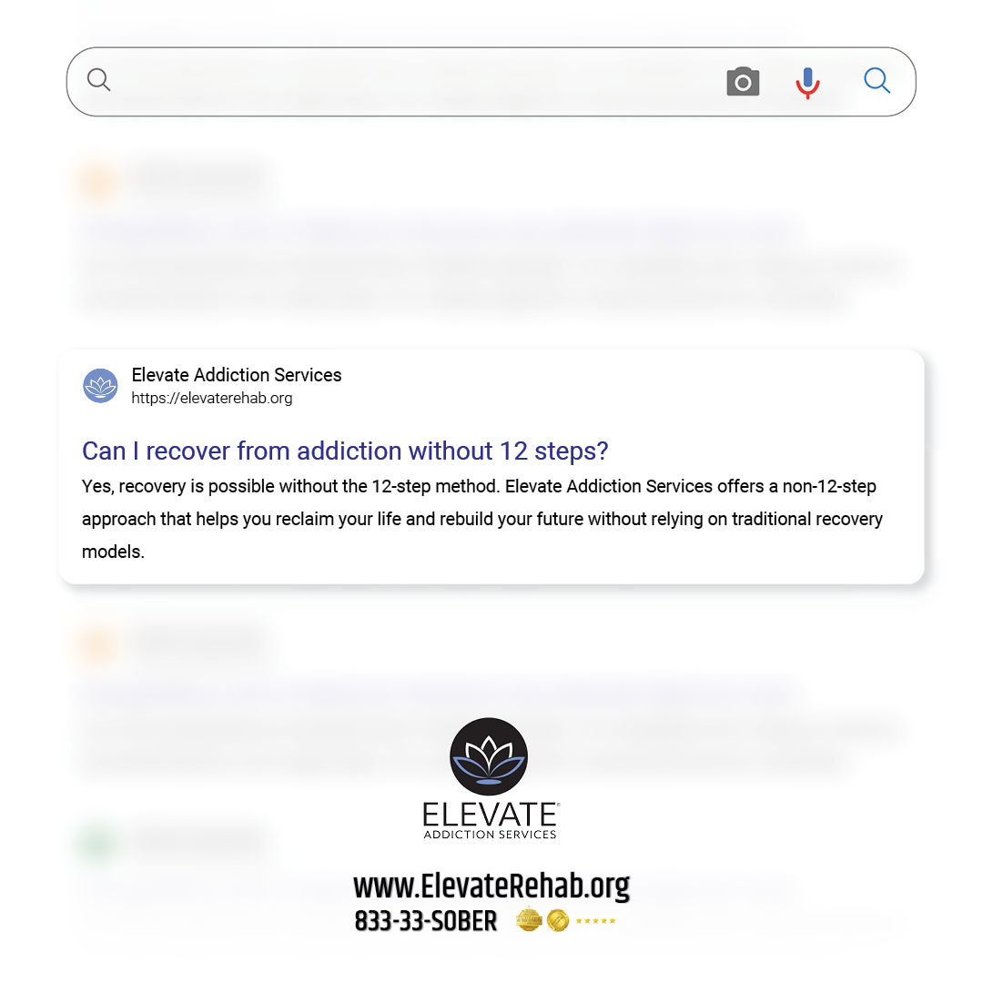RehabElevate's tweet image. Ready to recover without the #12steps? At #Elevate, we offer a proven #non12step approach for lasting #recovery. Heal on your terms. #question #answer #elevate elevaterehab.org/?utm_source=x