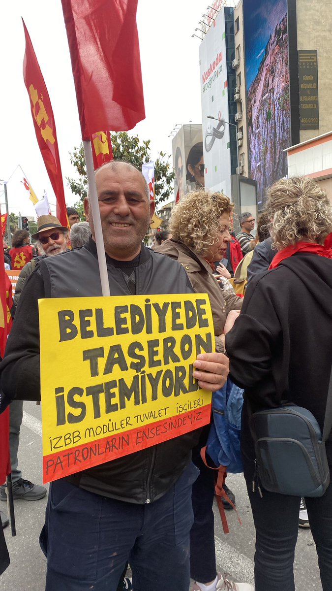 Belediyede taşeron istemiyoruz.
