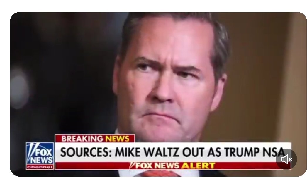 Mike Waltz out of Trump NSA