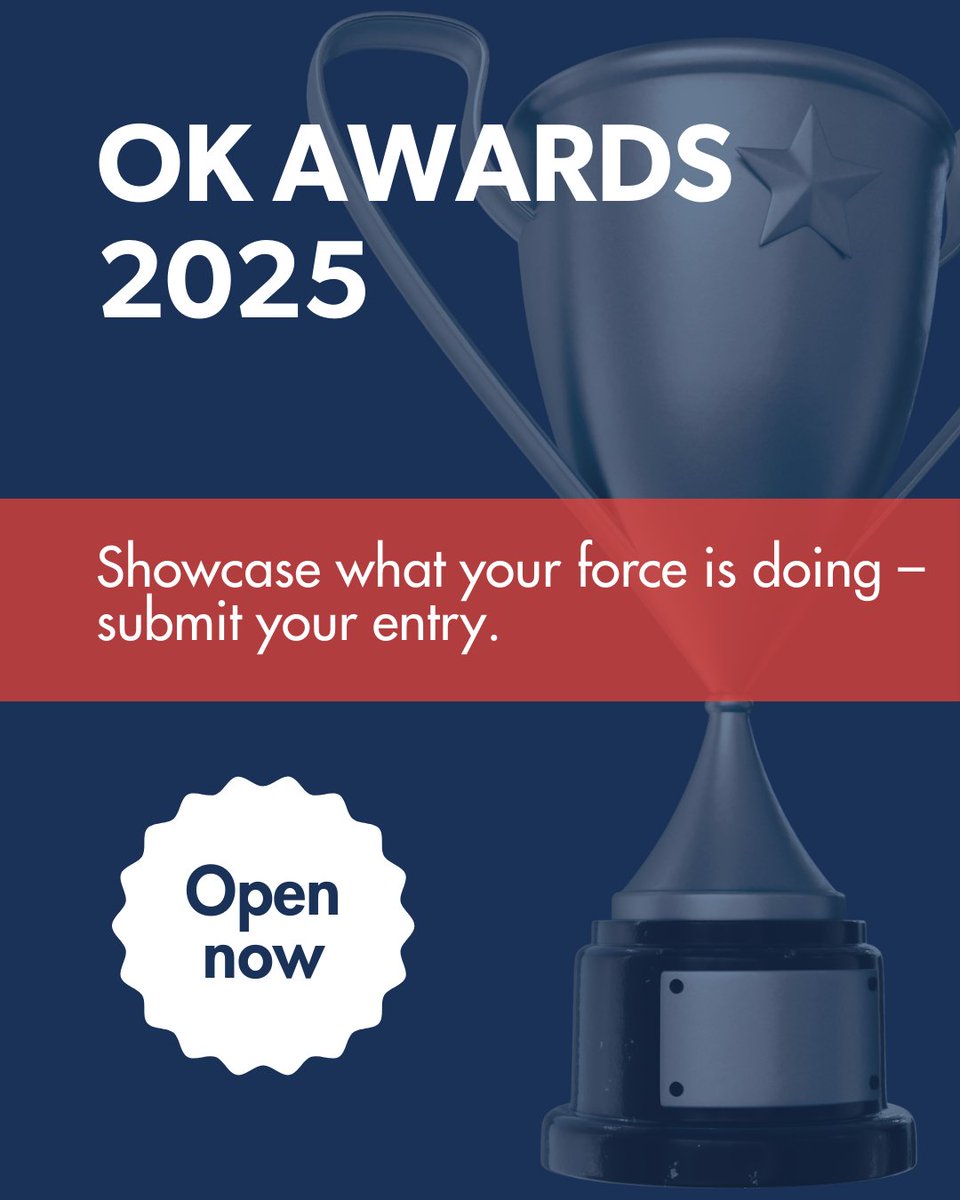 It’s that time again… The Oscar Kilo Awards are now open! 🏆
This year, we’ve introduced new categories that reflect the real work happening across policing to support wellbeing – giving you more ways to showcase what your force is doing. Find out more: oscarkilo.org.uk/news/oscar-kil…