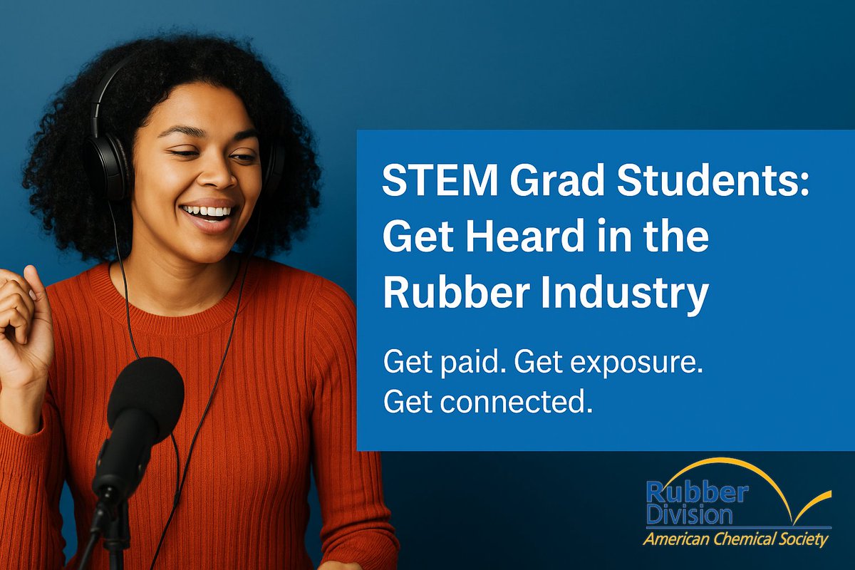 📣 STEM grad students! Want to get paid, grow your network &amp; be the voice of a key rubber industry book?

🎙️We're hiring narrators for the Basic Elastomer Technology audiobook. Remote, flexible, $60/hr.

Details &amp; Apply 👉 bit.ly/3EHE7mA

#RubberIndustry