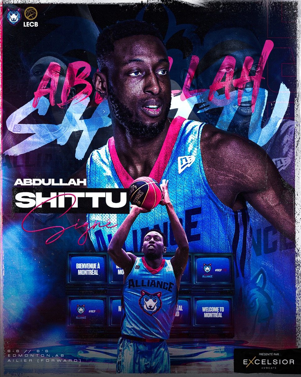 Ajout de profondeur <a href="/mtl_alliance/">Alliance de Montréal</a> 

🇨🇦 Kevin Osawe, ailier de 6'7'', Brampton (ON), pro en Slovaquie et Serbie

🇨🇦Abdullah Shittu, ailier de 6'8'', Edmonton (AB), pro en Slovaquie, en Mongolie et au Portugal

Seulement trois gardes sont sous contrat. Ça prendra un gros coup.