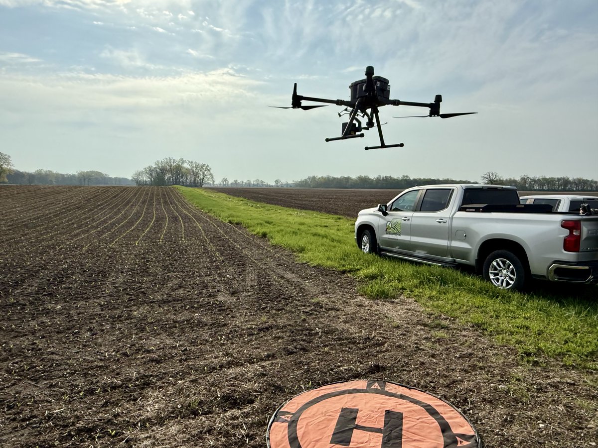 IntegratedAg's tweet image. Kicking off the 2025 HD Drone Scouting season this morning in Woodstock, OH! 🌱