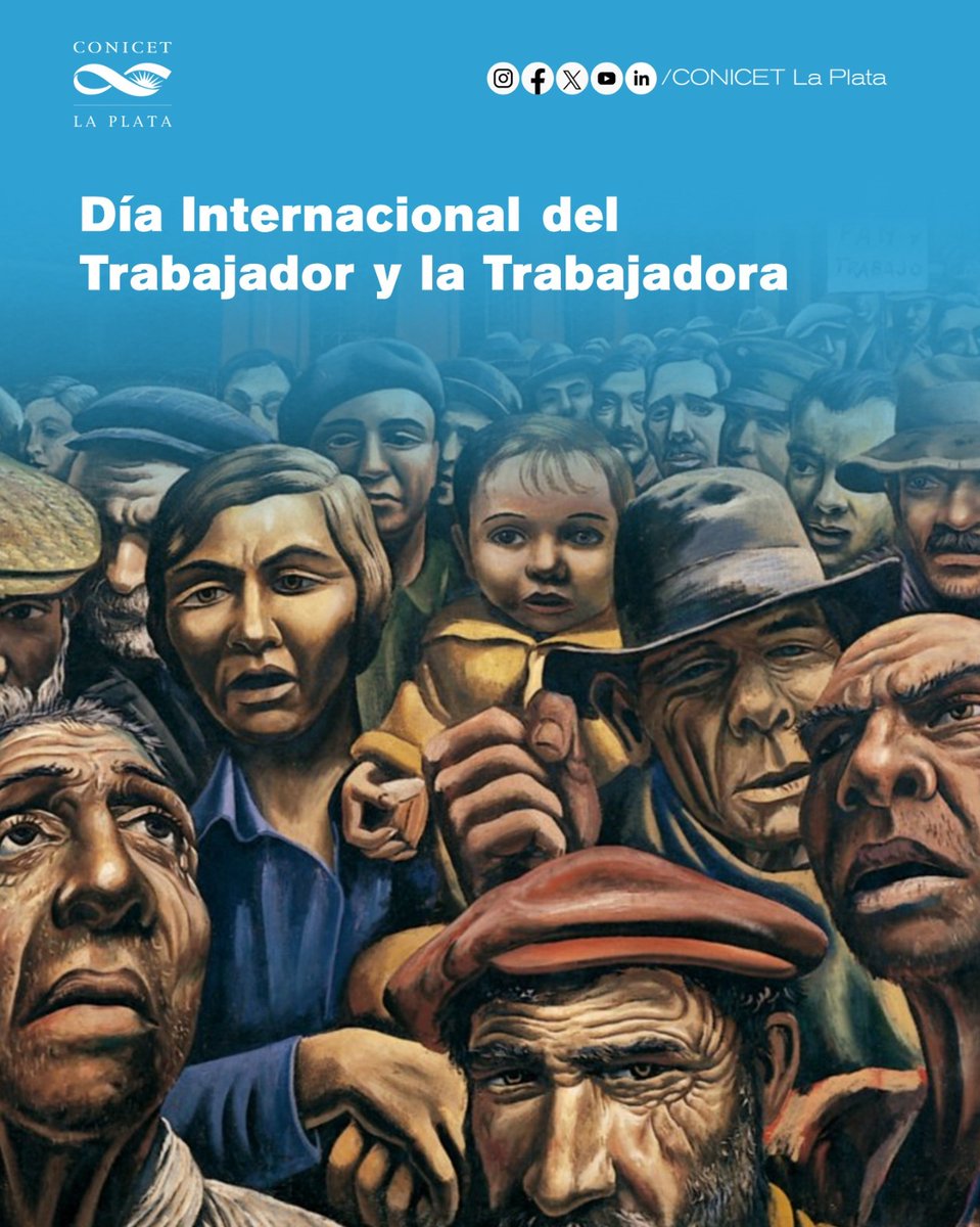 En este #1deMayo, haciendo votos por condiciones dignas de trabajo, salarios justos, derechos y garantías laborales aseguradas, y espacios libres de violencia, saludamos a los y las #trabajadores y #trabajadoras y, en particular, a quienes forman parte del #CONICET.