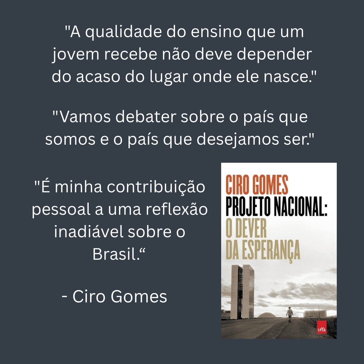 Segundo Sorteio do Livro do PND.

🏆 Prêmio: Um livro físico do PND do <a href="/cirogomes/">Ciro Gomes</a>

📍 Regras: 

• Seguir <a href="/SininhoDoCiro/">SininhoDoCiroGomes</a>
• Comentar uma frase do Ciro e marcar ele
• Dar RT nesse tweet (sem citar)

Resultado: 06/05

(Se residir fora do país, a única opção será pelo Kindle)