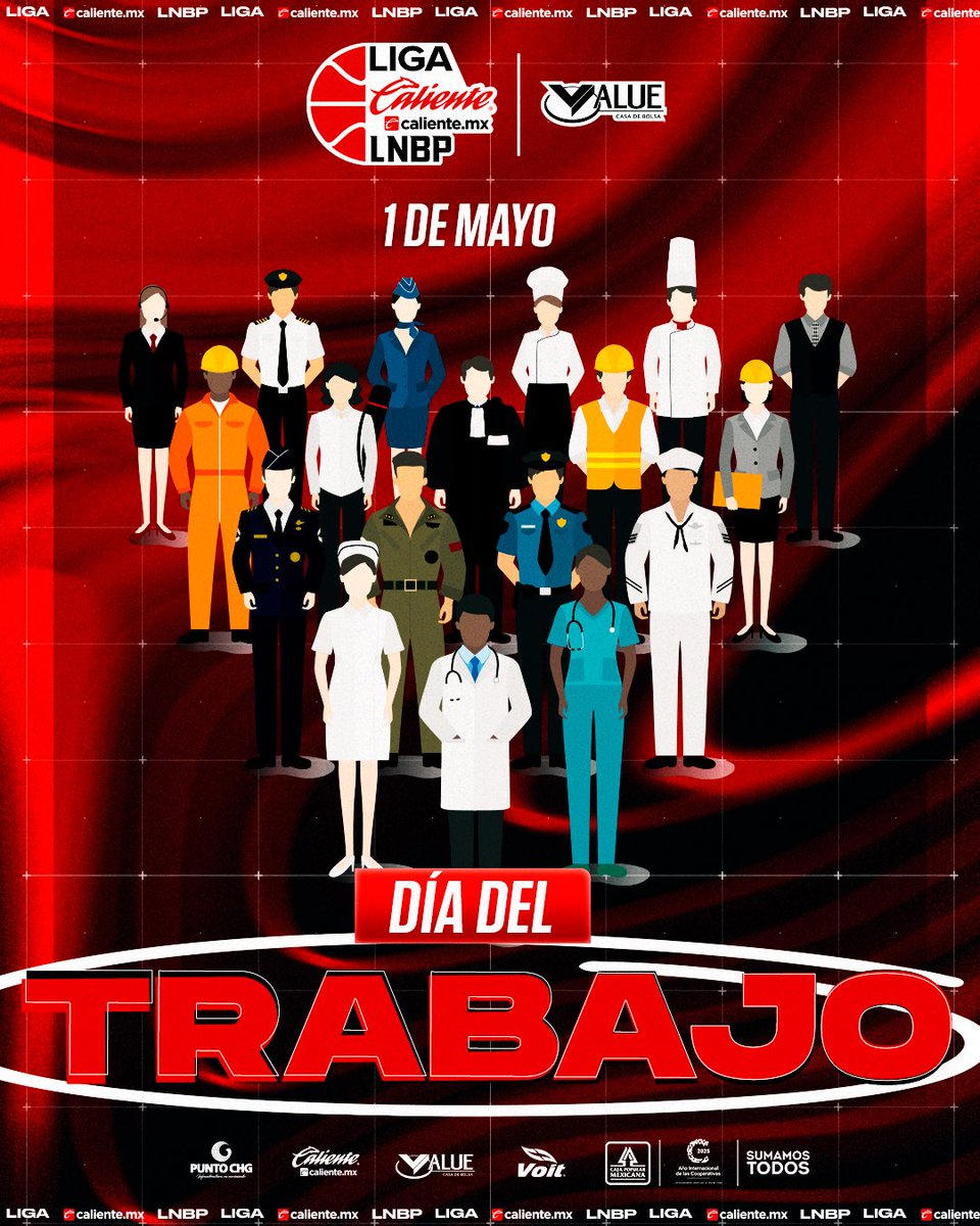 Liga Caliente.mx LNBP (@lnbpoficial) on Twitter photo 1 de Mayo - Día del Trabajo
Liga Caliente.mx LNBP 🔥🏀
#MarcandoLaDiferencia #Temporada2025
<a href="/calientesports/">Caliente Sports</a> @puntochg @valuegf <a href="/CajaMexicana/">Caja Popular Mexicana</a> <a href="/VoitMexico/">Voit México</a> 1 de Mayo - Día del Trabajo
Liga Caliente.mx LNBP 🔥🏀
#MarcandoLaDiferencia #Temporada2025
<a href="/calientesports/">Caliente Sports</a> @puntochg @valuegf <a href="/CajaMexicana/">Caja Popular Mexicana</a> <a href="/VoitMexico/">Voit México</a>