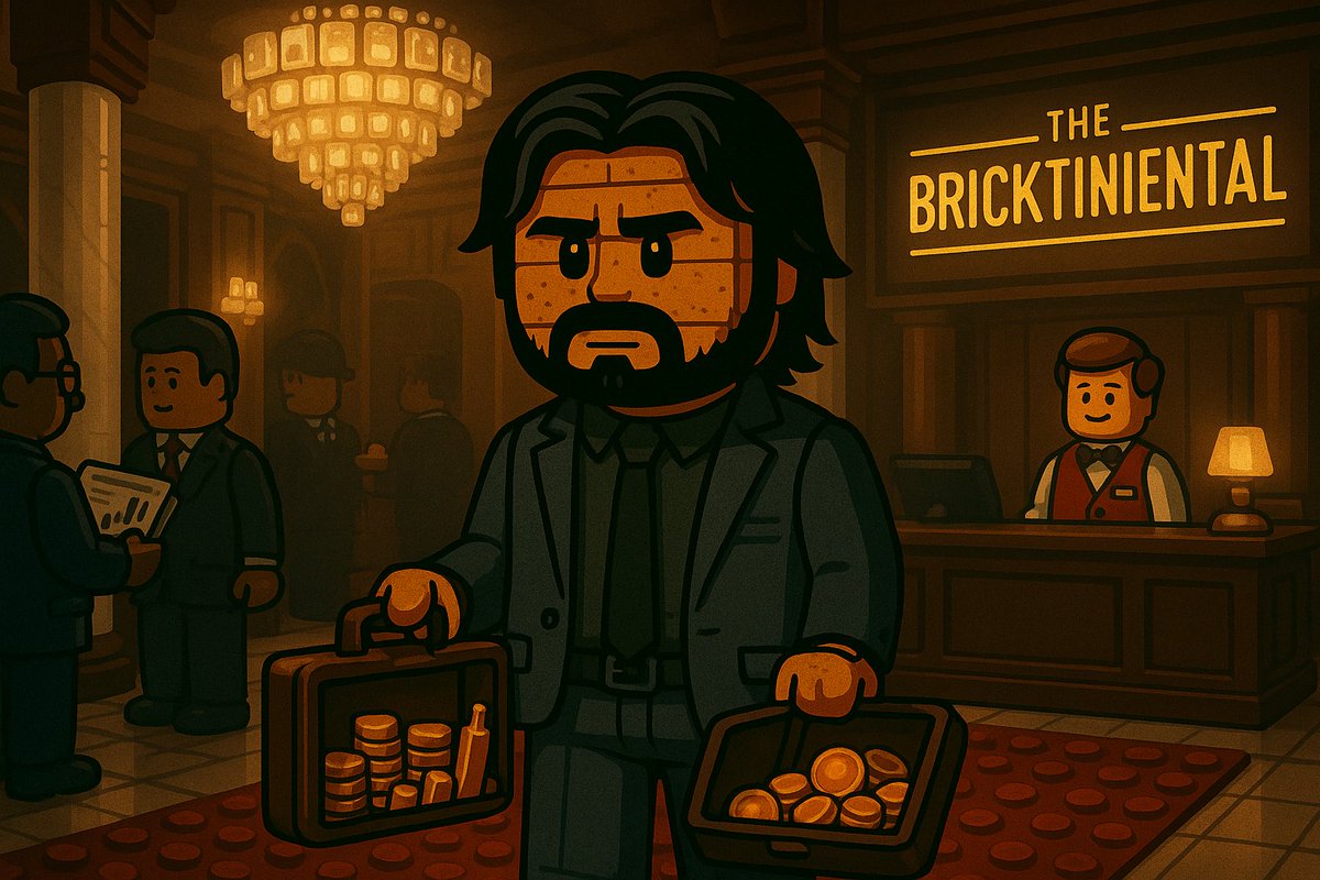 john_brick_'s tweet photo. 1/
He walked in with two bags
One filled with coins
The other — with silence
Welcome to the Bricktinental https://t.co/FZk8DVtMT2