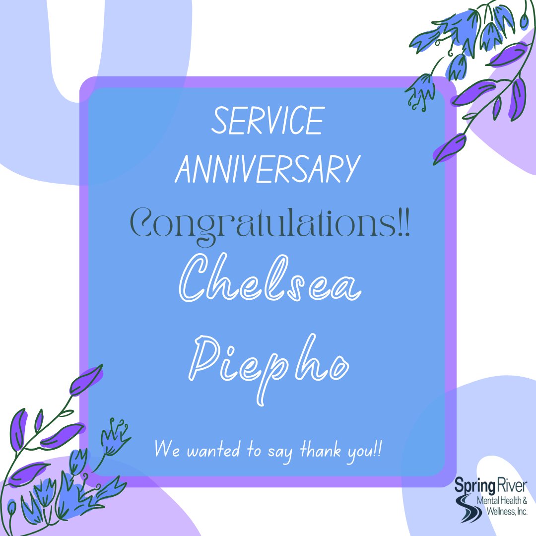 SRMHW's tweet photo. Thank you, Chelsea Piepho for 4 years of service! We appreciate you and all the hard work you do at Spring River! Congratulations! 

#SRMHW #ServiceAnniversary #Congratulations https://t.co/gOP2n8lB7T