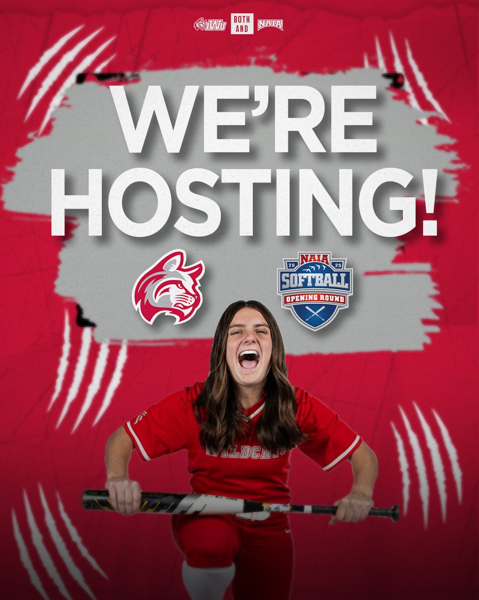 Indiana Wesleyan University Wildcats (@iwuwildcats) on Twitter photo βWEβRE HOSTINGβ
<a href="/IndWesSoftball/">IWU Softball</a> has been selected as a host site for the NAIA Softball Opening Round on May 12-15! π₯
π° IWUWildcats.com
#BattleForTheRedBanner | #BothAnd βWEβRE HOSTINGβ
<a href="/IndWesSoftball/">IWU Softball</a> has been selected as a host site for the NAIA Softball Opening Round on May 12-15! π₯
π° IWUWildcats.com
#BattleForTheRedBanner | #BothAnd