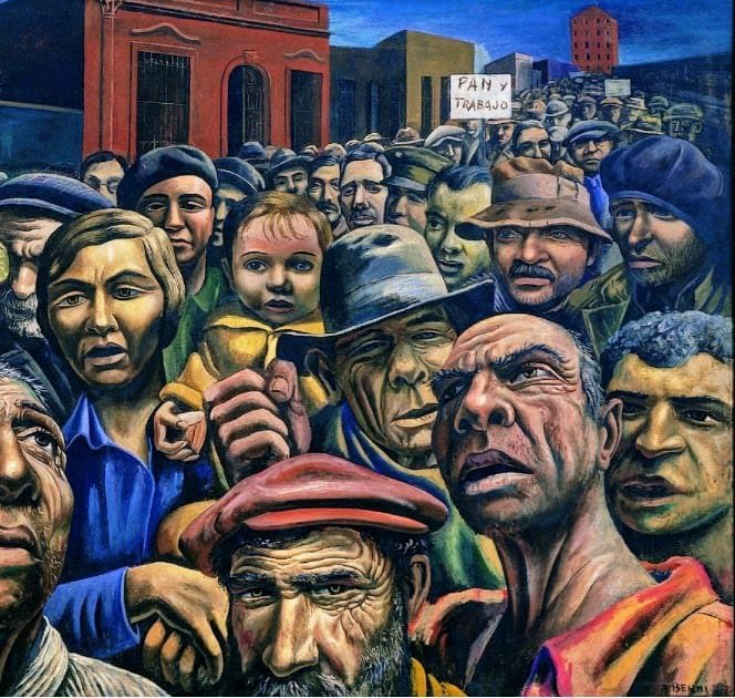 UnPocoMas's tweet photo. DIA DEL TRABAJO  -🇦🇷 Pintores argentinos Antonio Berni (1905/1981)  #DiaDelTrabajador  #dignidad  #InternationalWorkersDay https://t.co/xc4pHlTPxC