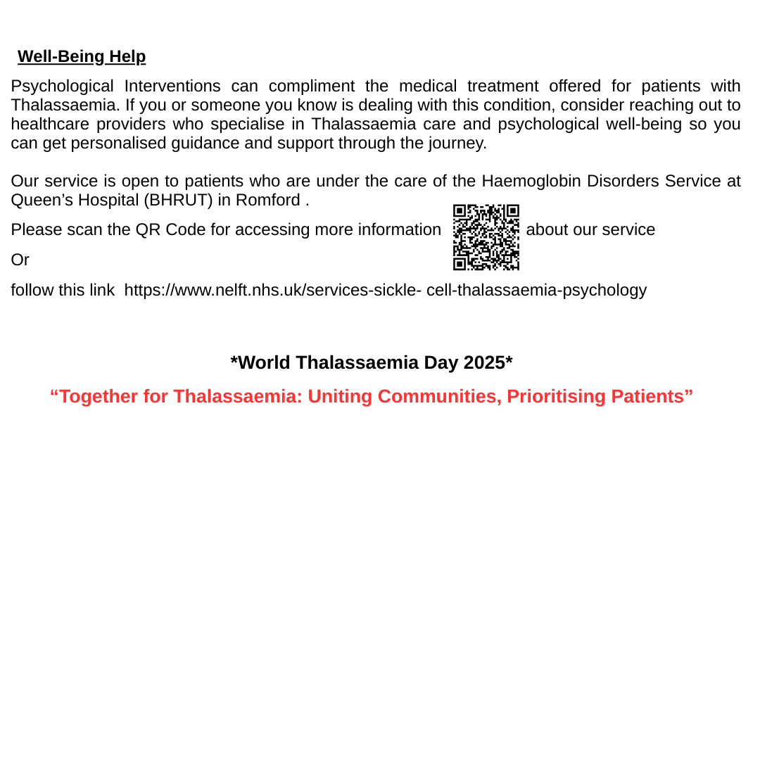 NELFT_SPS (@nelft_sps) on Twitter photo Join us on 8th May to celebrate International Thalassaemia Day #InternationalThalassaemiaDay #ThalassaemiaAwareness #HopeForThalassaemia #RaiseAwareness
<a href="/NELFT/">North East London NHS Foundation Trust (NELFT)</a> Join us on 8th May to celebrate International Thalassaemia Day #InternationalThalassaemiaDay #ThalassaemiaAwareness #HopeForThalassaemia #RaiseAwareness
<a href="/NELFT/">North East London NHS Foundation Trust (NELFT)</a>