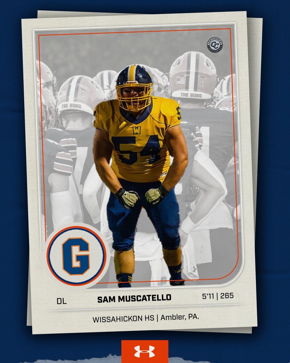 Gettysburg College Football (@gburgfb) on Twitter photo Please welcome Sam Muscatello to the family! Sam is a DL from Wissahickon HS in Ambler, PA. Please welcome Sam Muscatello to the family! Sam is a DL from Wissahickon HS in Ambler, PA.