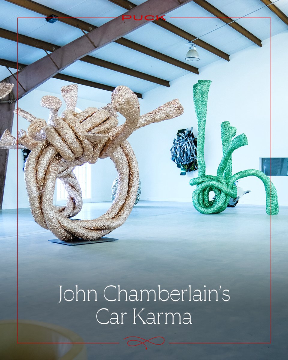 Puck (@pucknews) on Twitter photo Hop in, Puck’s Marion Maneker (<a href="/artmarket/">Wall Power</a>) is taking you to Shelter Island to visit the estate of crushed-car-parts sculptor John Chamberlain. Story in thread 👇 Hop in, Puck’s Marion Maneker (<a href="/artmarket/">Wall Power</a>) is taking you to Shelter Island to visit the estate of crushed-car-parts sculptor John Chamberlain. Story in thread 👇