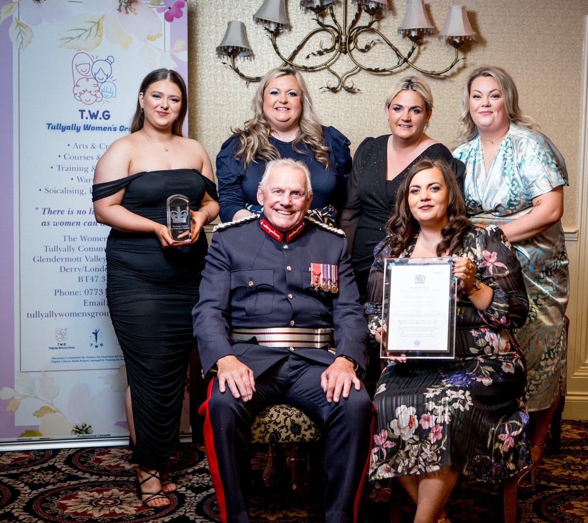 KAVS-NI (@kavsni) on Twitter photo What a lovely evening spent with Tullyally Women's Group when they were presented with the King's Award for Voluntary Service by the Lord Lieutenant for the County Borough of Londonderry. Huge congratulations! <a href="/KingsAwardVS/">The King's Award</a> <a href="/lord_Lieut_cbld/">Lord Lieutenant Co Borough of Londonderry</a> <a href="/womens75622/">Tullyally Womens Group</a> What a lovely evening spent with Tullyally Women's Group when they were presented with the King's Award for Voluntary Service by the Lord Lieutenant for the County Borough of Londonderry. Huge congratulations! <a href="/KingsAwardVS/">The King's Award</a> <a href="/lord_Lieut_cbld/">Lord Lieutenant Co Borough of Londonderry</a> <a href="/womens75622/">Tullyally Womens Group</a>