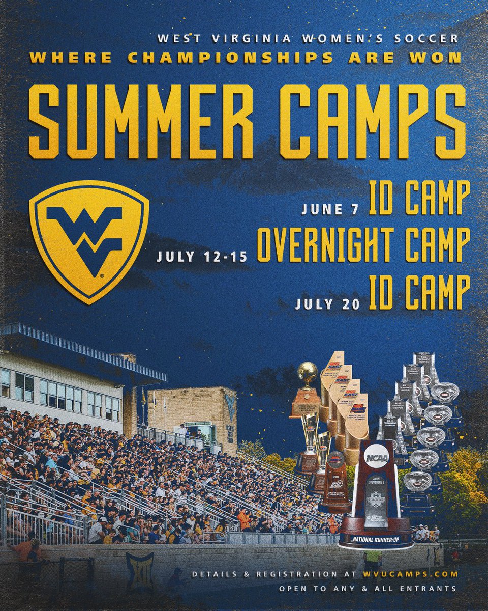 Summertime is just around the corner and so are our 2025 Summer Camps! 😎

Head to WVUcamps.com to reserve your spot today! 

#HailWV
