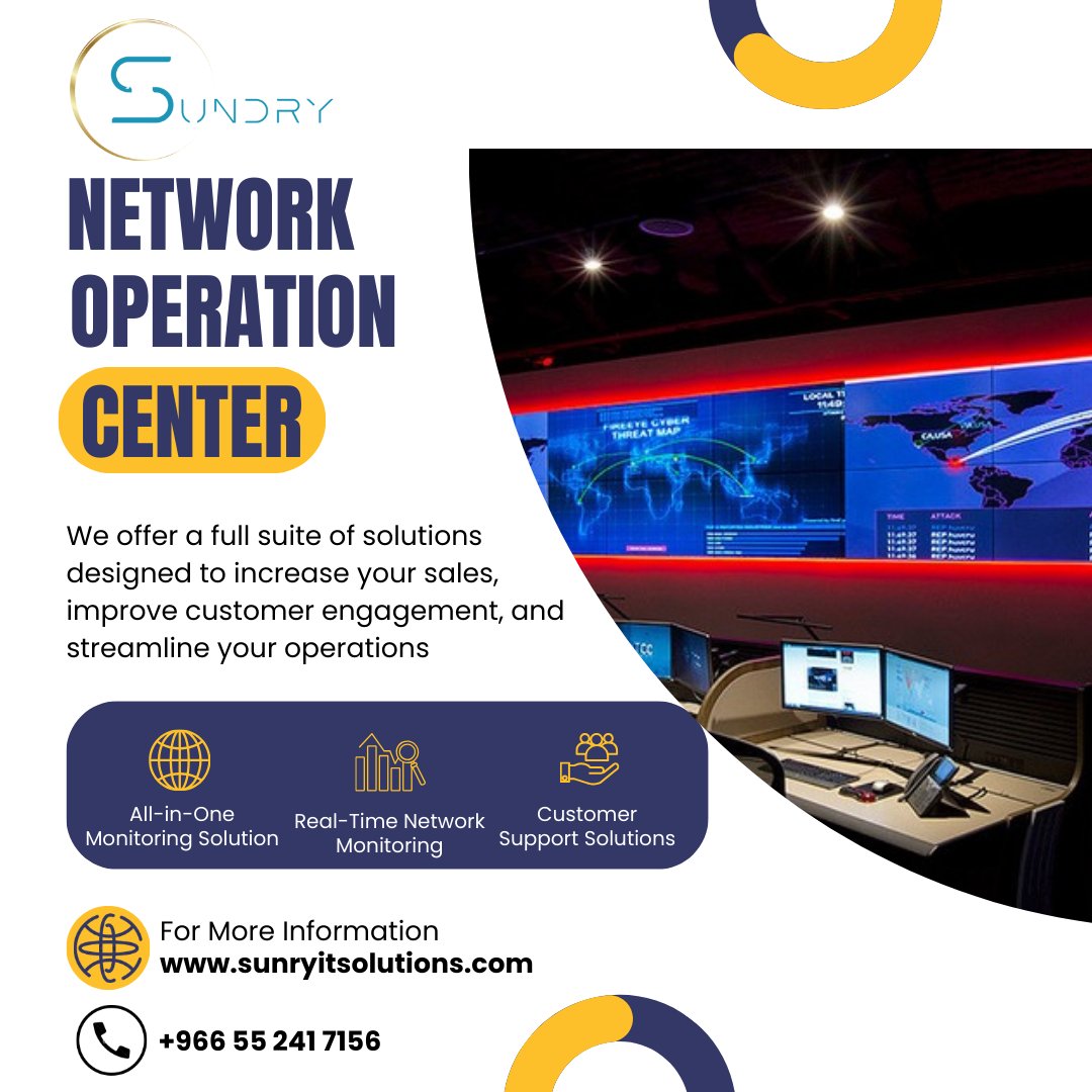 SundryitS's tweet image. At Sundry IT Solutions, our NOC operates around the clock to keep your systems healthy, secure, and online. From real-time alerts to preventive maintenance, 

Contact Us For More Details : sundryitsolutions.com/contact-us/

#NOCSolutions #ITMonitoring #SundryITSolutions #ZeroDowntime