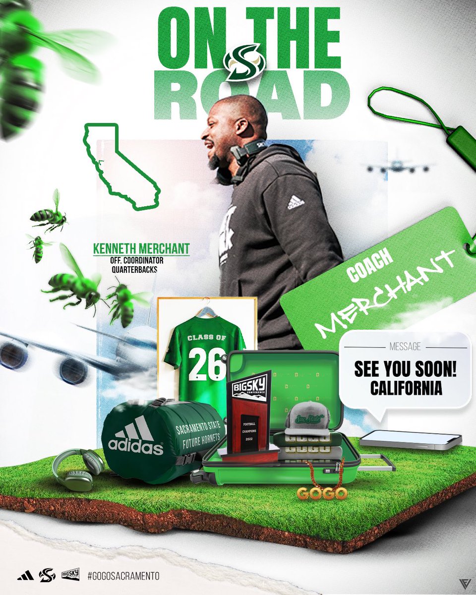 Coach Merch will be on the road in the I.E! He’s on the hunt for some game changers. SoCal show our guy some love! 🐝

<a href="/CoachKMerch/">Ken Merchant</a> - QBs - #HIT 

#GoGoSacramento | #StingersUp