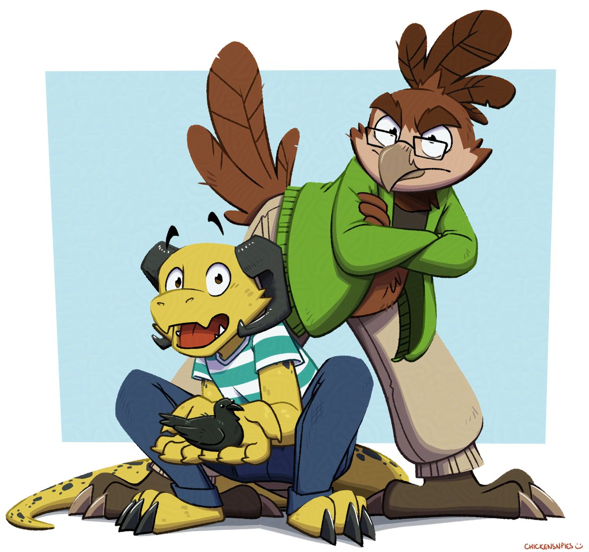 they got a birb??!! woa
