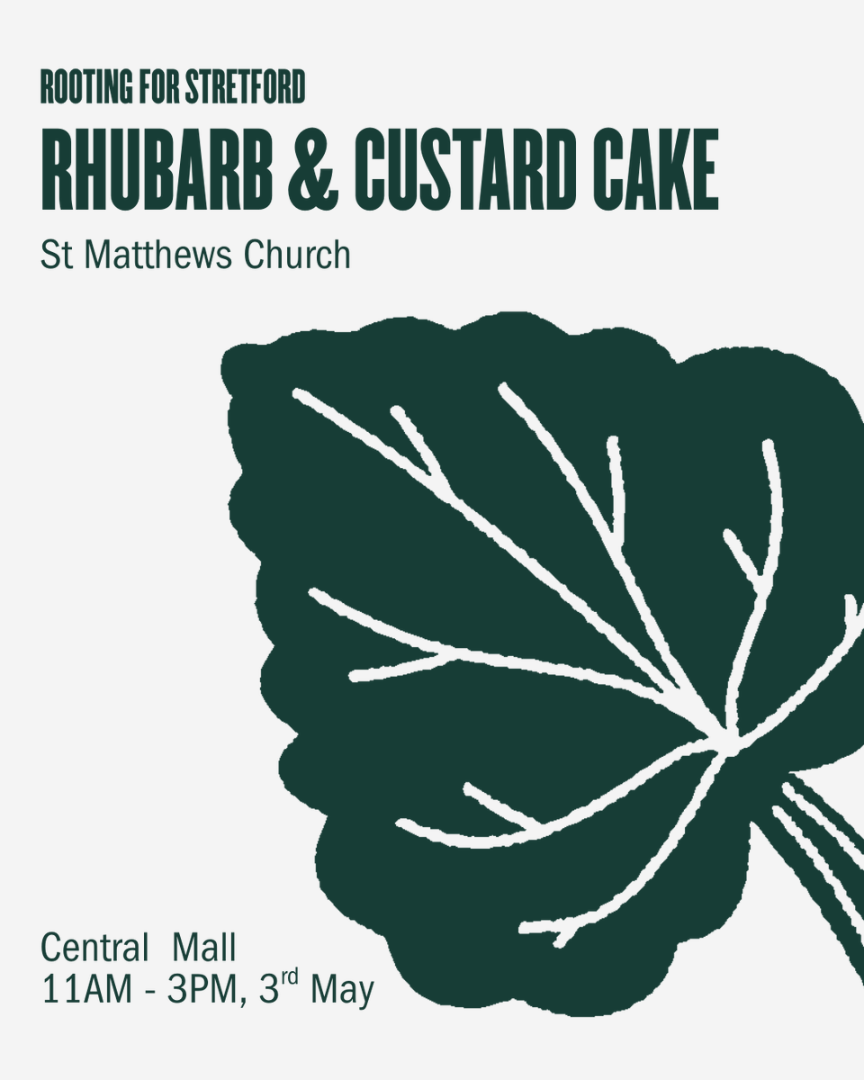 Come to Stretford Mall on Saturday and visit our cake stall as part of this month's Stretford Social!