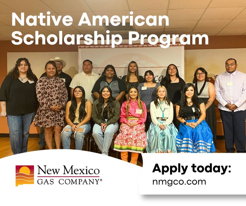 🎓 Deadline Tomorrow, May 2! Are you a high school senior or a current college student from a New Mexico Pueblo, Tribe, or Nation? Our Native American Scholarship Program is awarding $3,000 scholarships to support your educational journey. Full and part-time students are