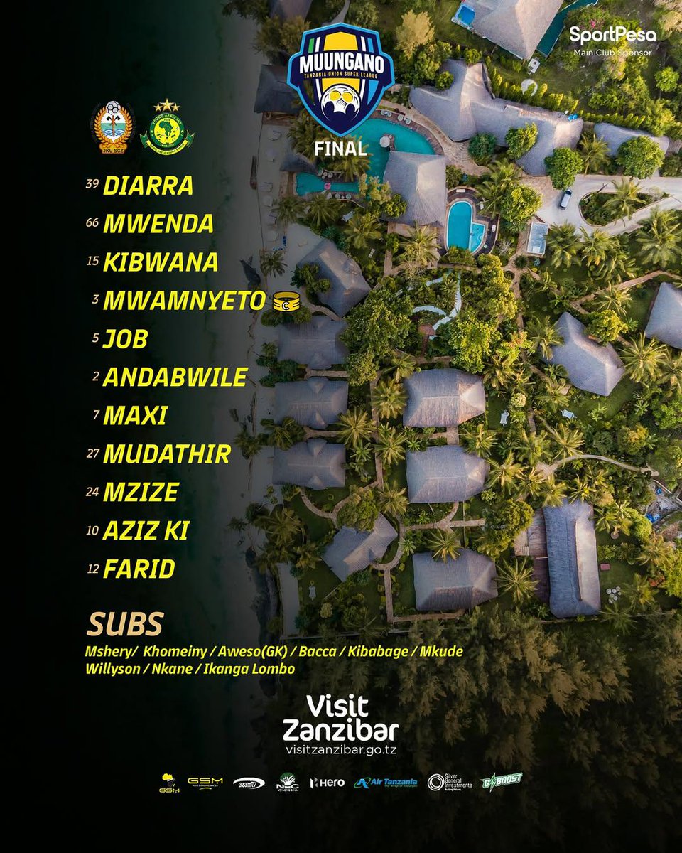 Our starting XI 🆚 JKU SC #MuunganoCupFinal👇🔰

#TheClubAboveAll
#DaimaMbeleNyumaMwiko