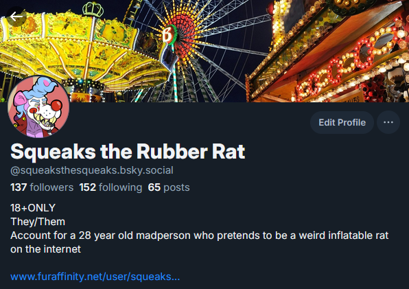 Hey everyone, just wanting to say that I post a whole lot more on my other socials. Please follow me on Bluesky or FA (Linked in my bio) if you want to keep seeing more of my art and my weird deranged ramblings.