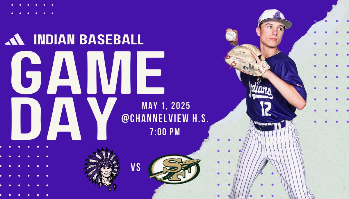 Game 1 vs Santa Fe tonight! Come support the PNG Indians!

📍Channelview HS
🕖 7:00 pm
🎟️ $5